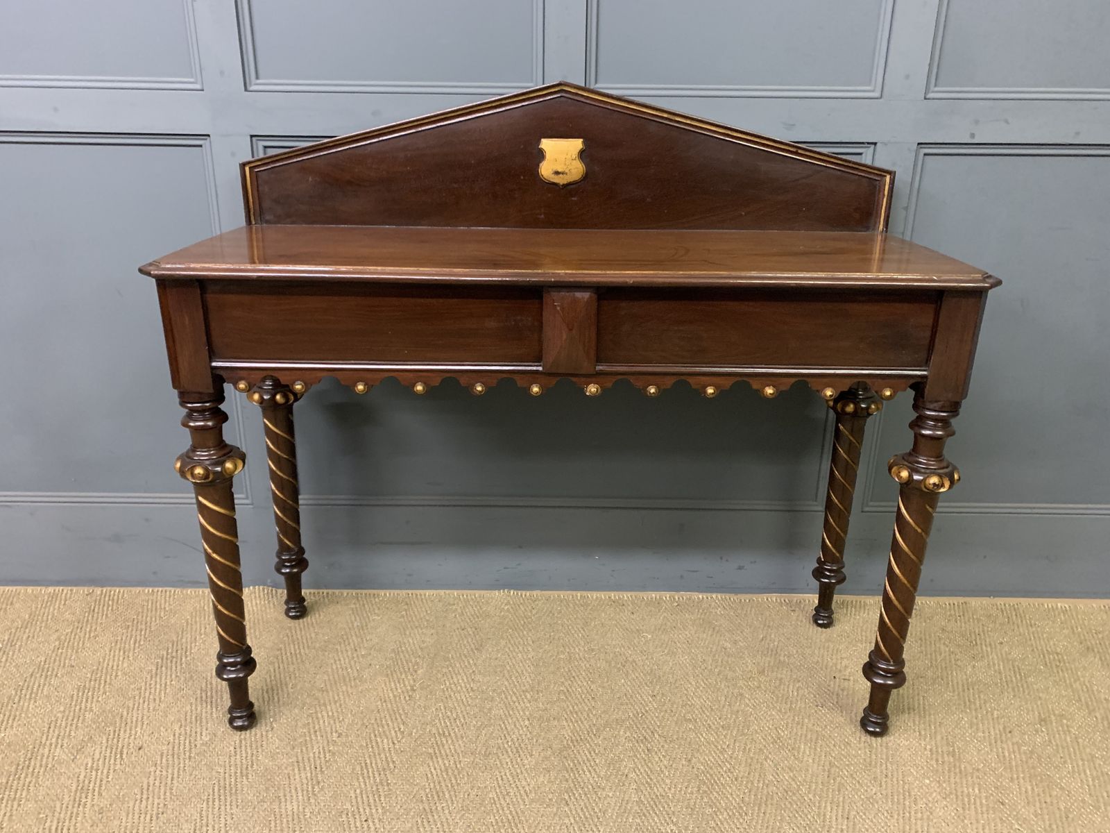 Victorian Mahogany Hall Table, 1800s photo Furniture
