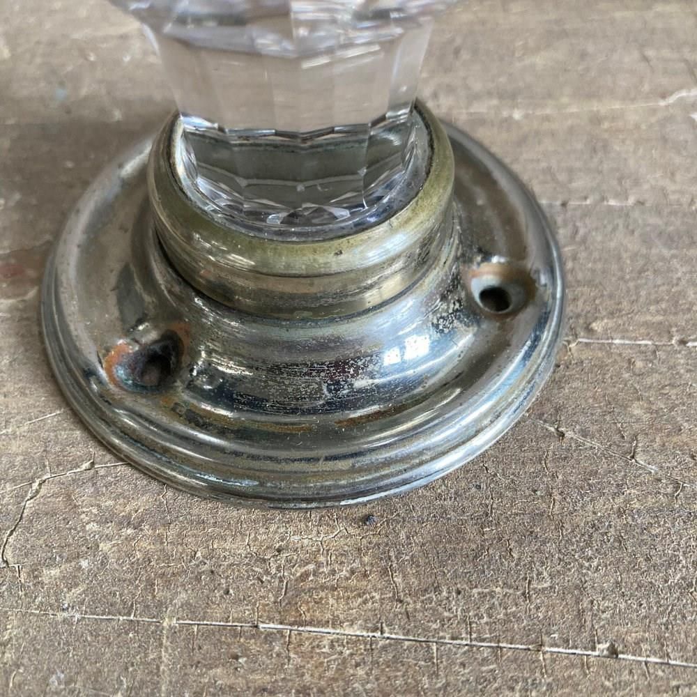 Antique Cut Glass Door Knobs, 1920s photo vintage