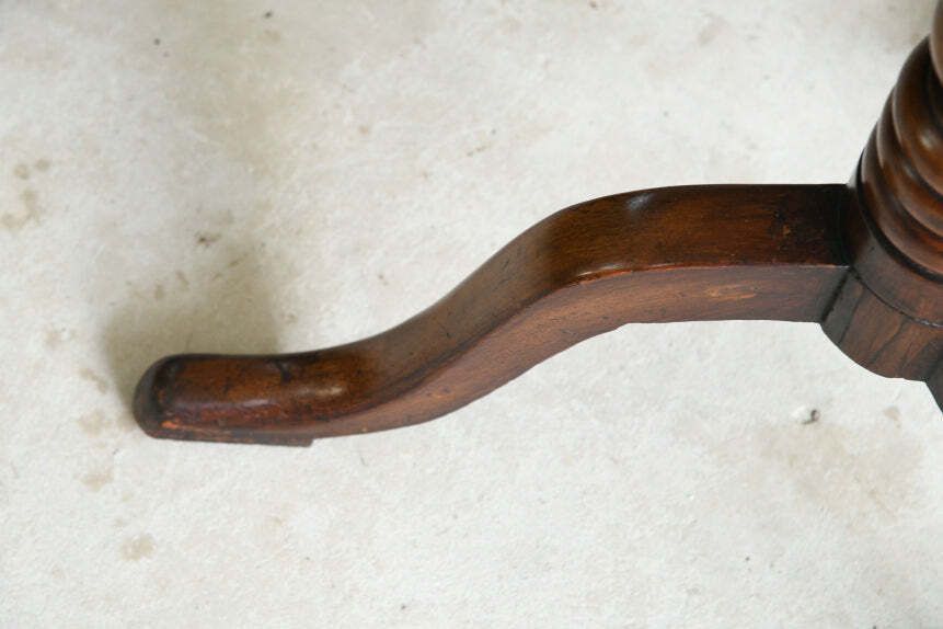 Antique Mahogany Tilt Top Occasional Table photo Furniture