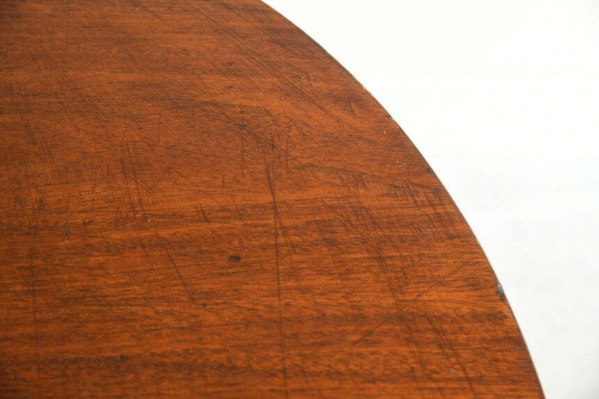 Antique Mahogany Tilt Top Occasional Table photo vintage