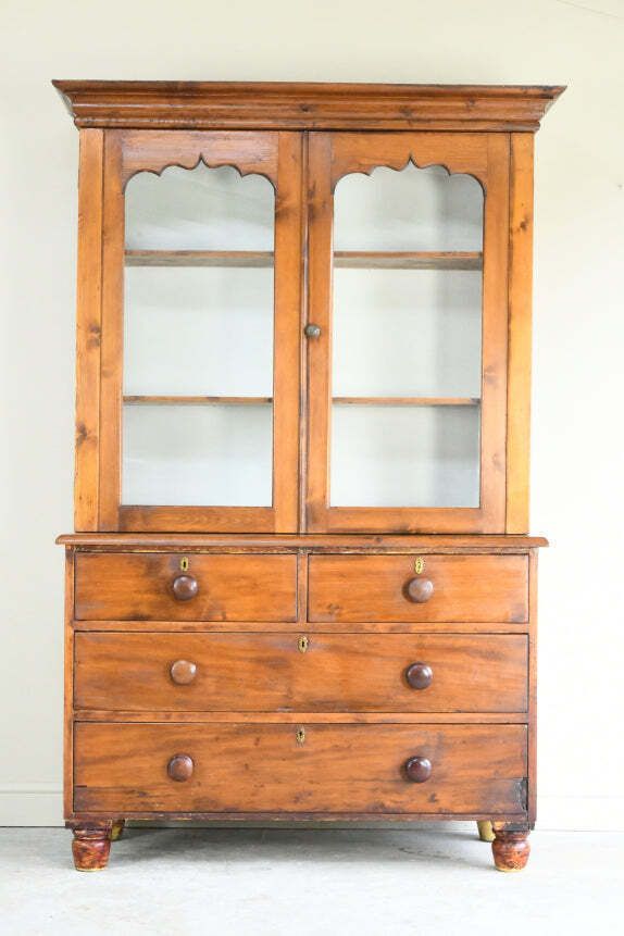 Antique Stained Pine Glazed Dresser photo 995.0