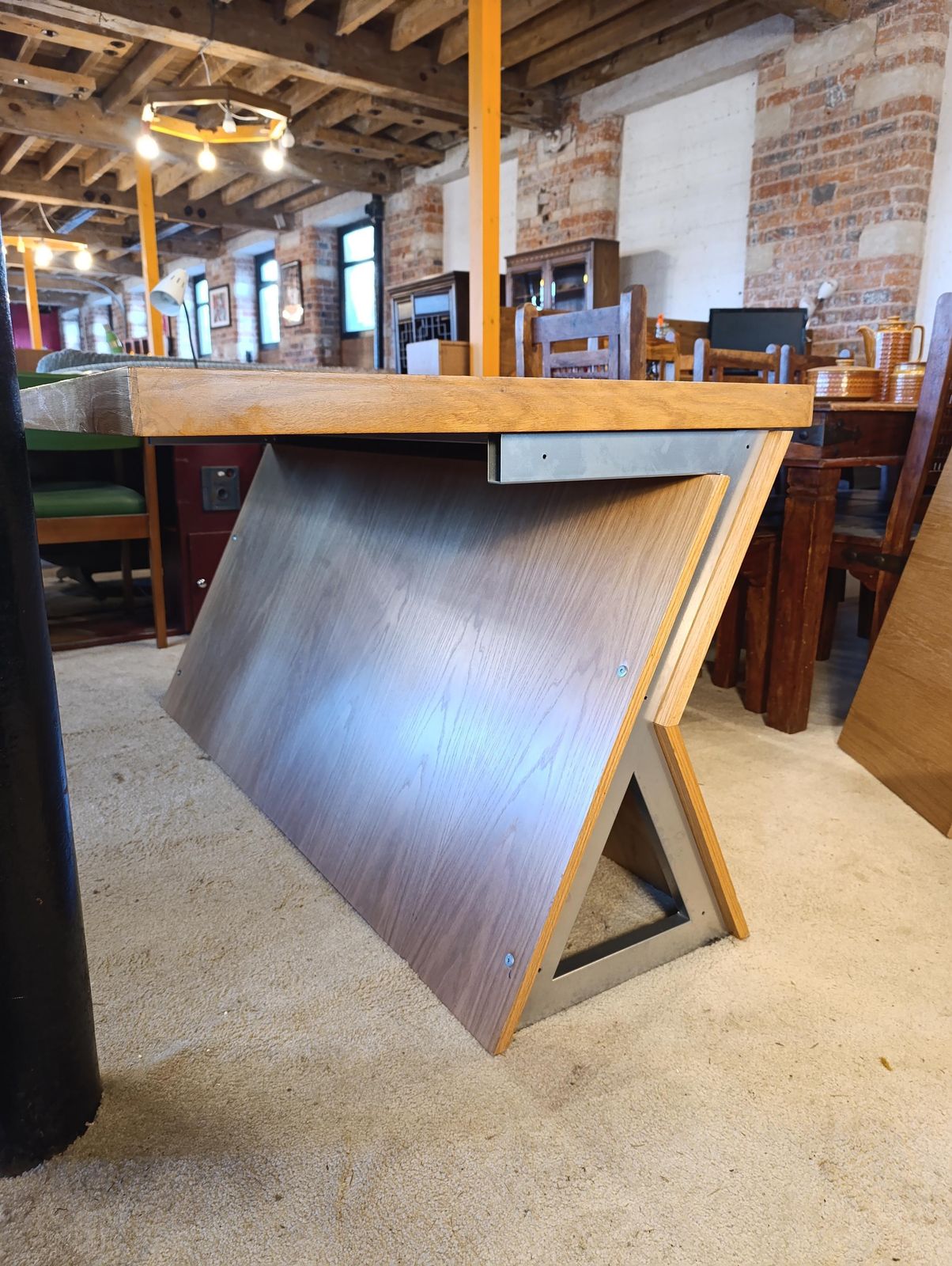 Fray Design Architectural Oak & Steel Executive Desk | 150cm | One Of One Bespoke Commission photo 1495.0