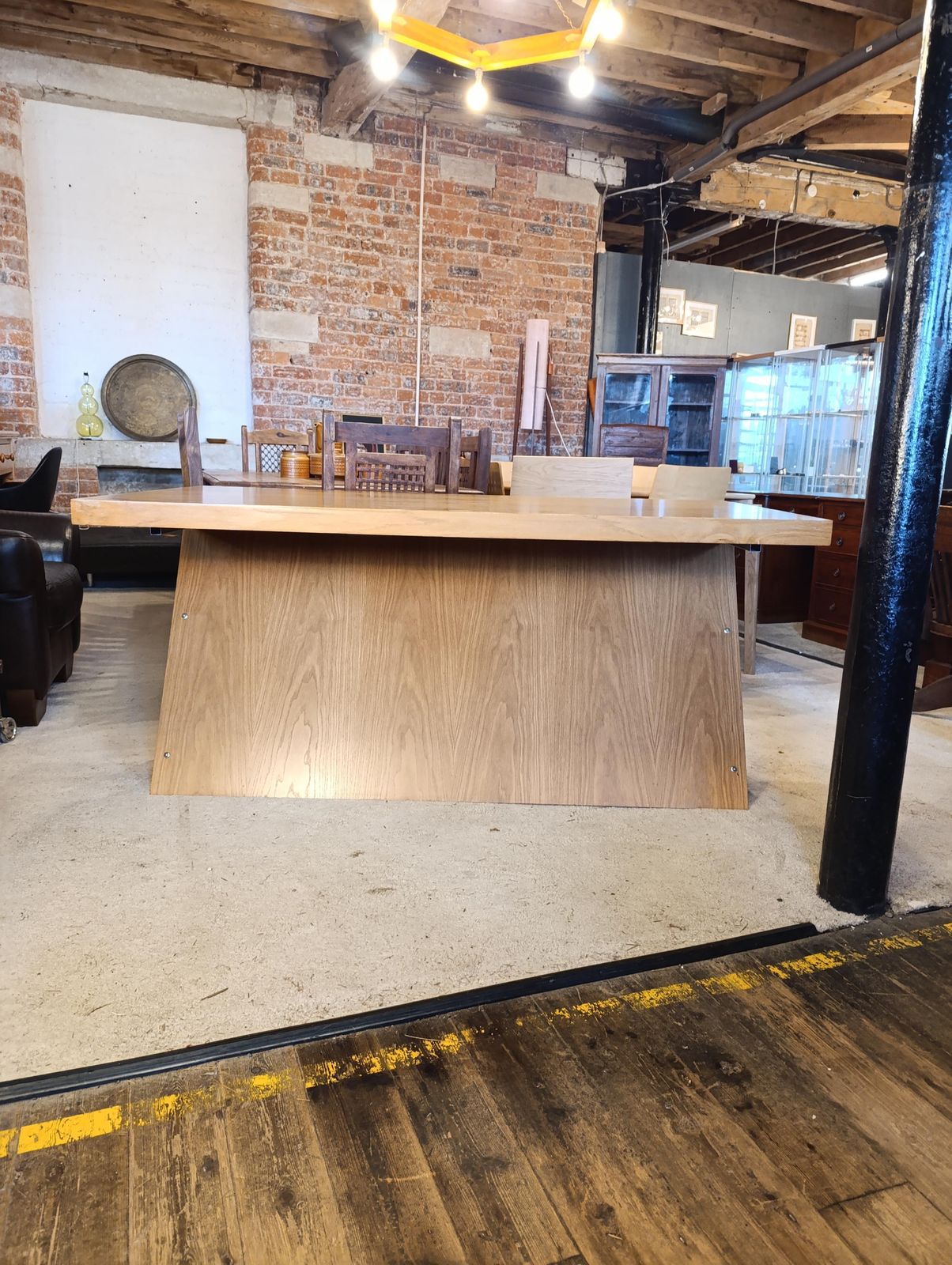 photo for sale Fray Design Architectural Oak & Steel Executive Desk | 150cm | One Of One Bespoke Commission