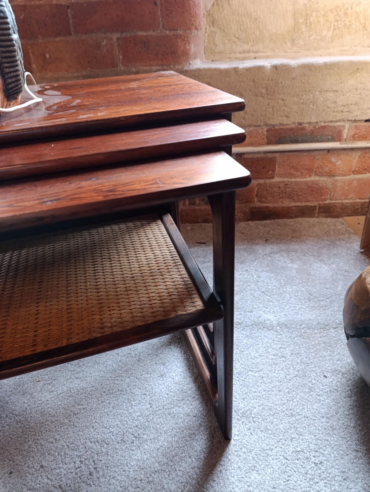 photo for sale Mid Century Danish Teak Nest Of Tables By Cfc Silkeborg Johannes Andersen Illum Wikkelsø