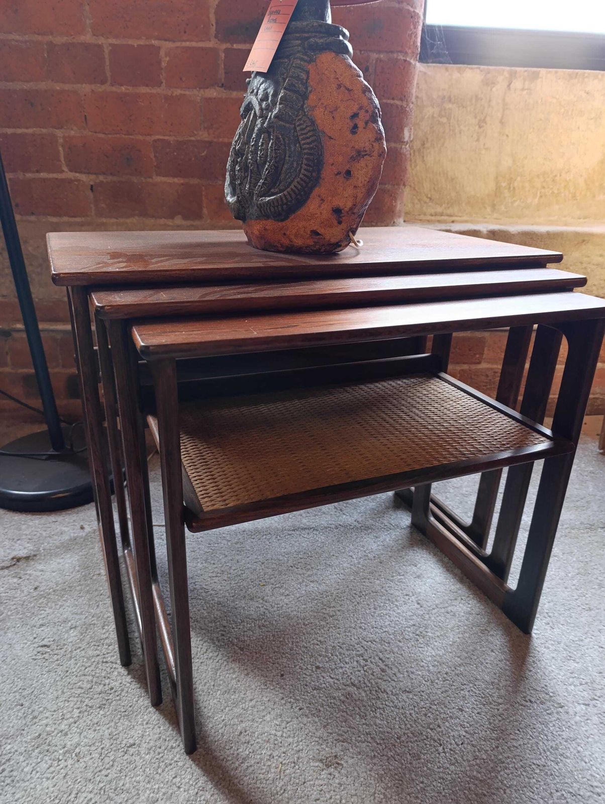 Furniture Mid Century Danish Teak Nest Of Tables By Cfc Silkeborg Johannes Andersen Illum Wikkelsø photo
