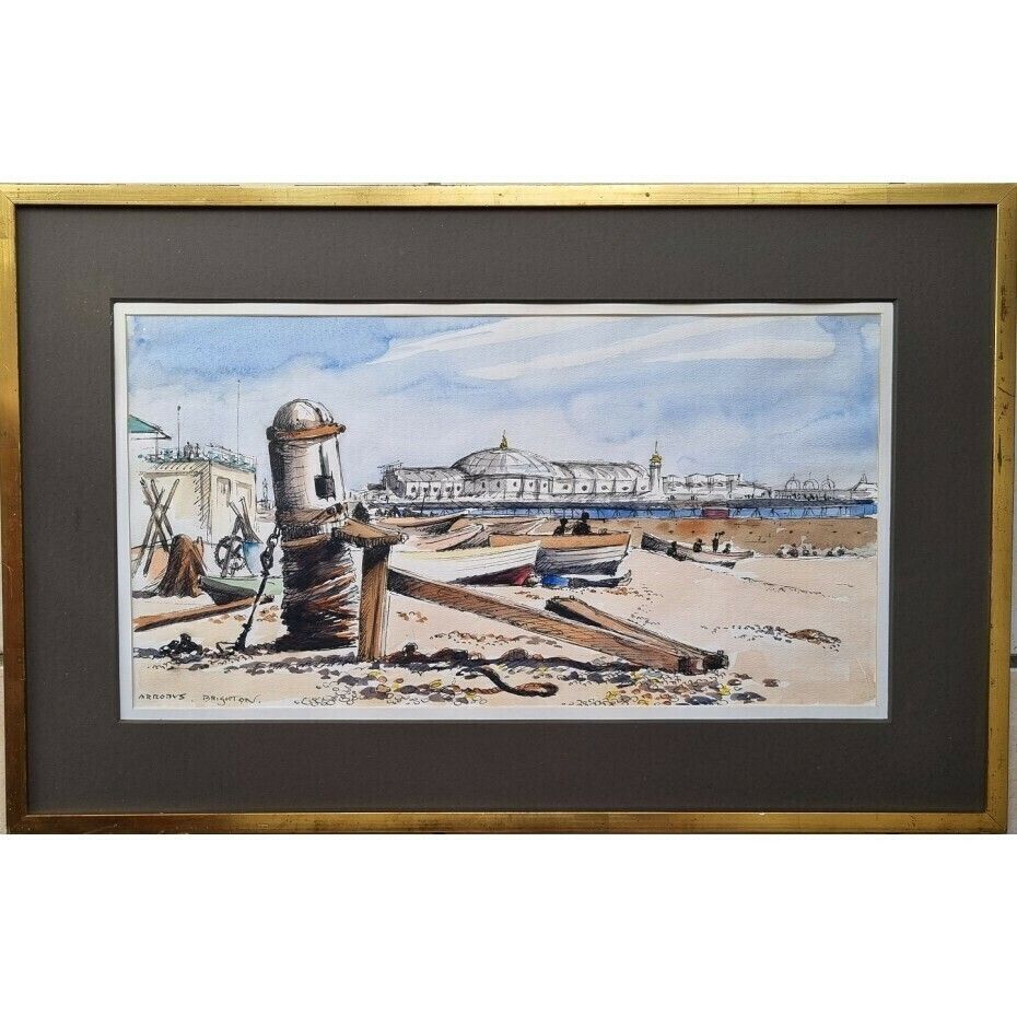 Sydney Arrobus   The Palace Pier, Brighton (Framed Watercolour) photo furniture