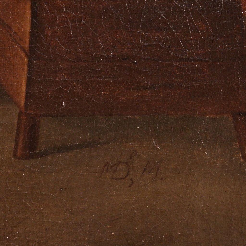 photo vinterior Flemish Interior Scene Painting From The 17th Century