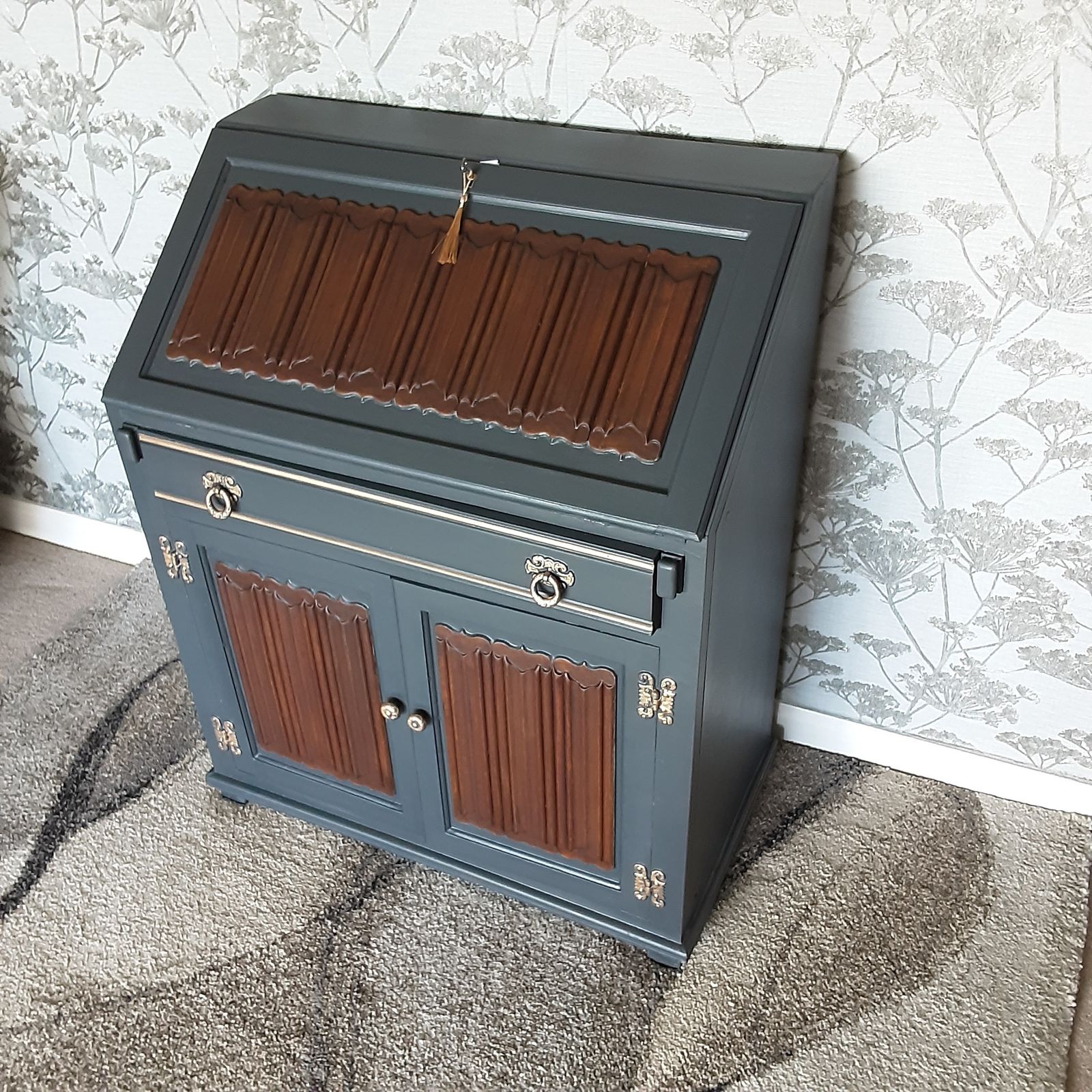 French Style Writing Bureau., 1960s photo Furniture