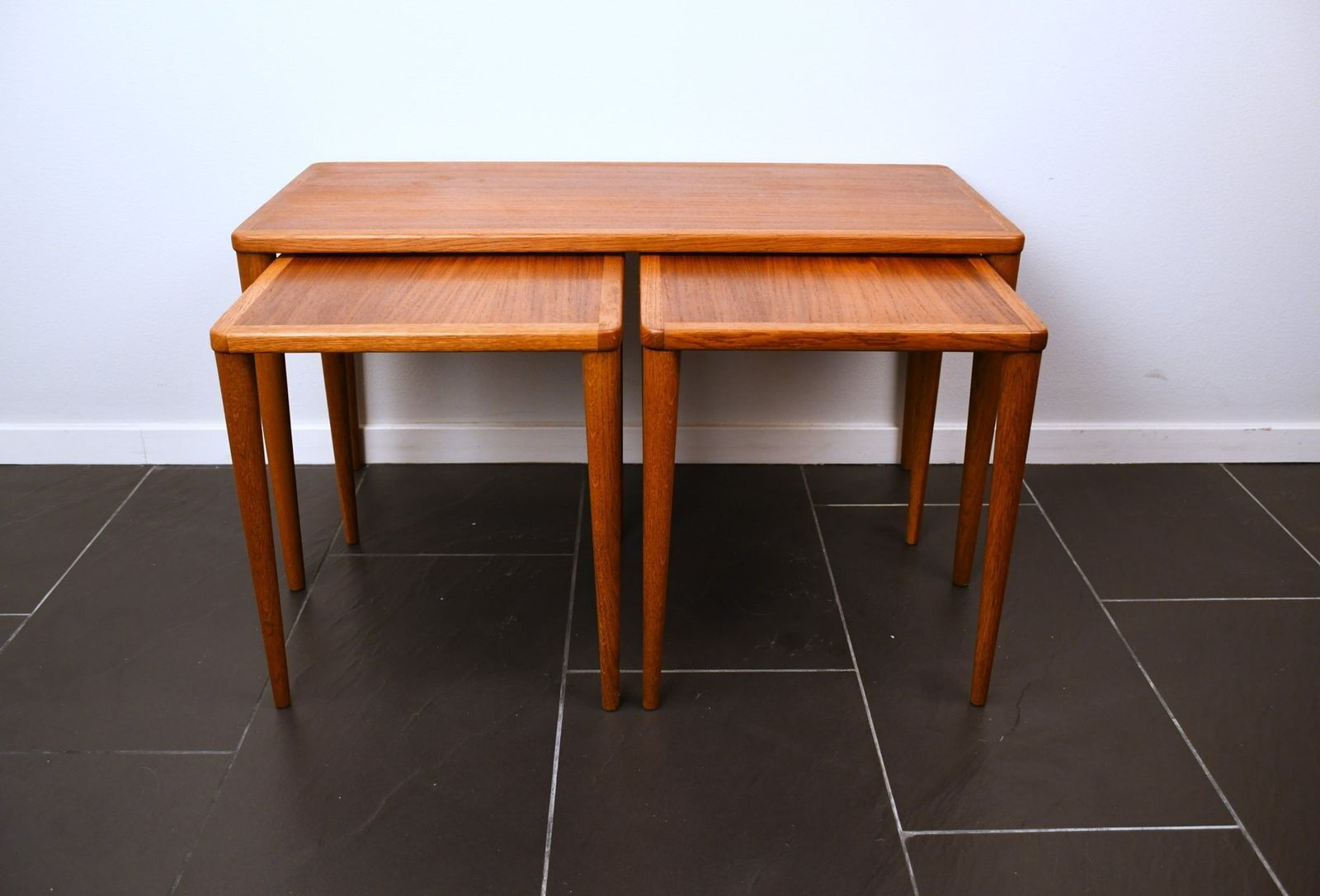 Swedish Modern Cubus Nesting Tables In Teak By Yngve Ekström For Källemo Ab, 1950s, Set Of 3
