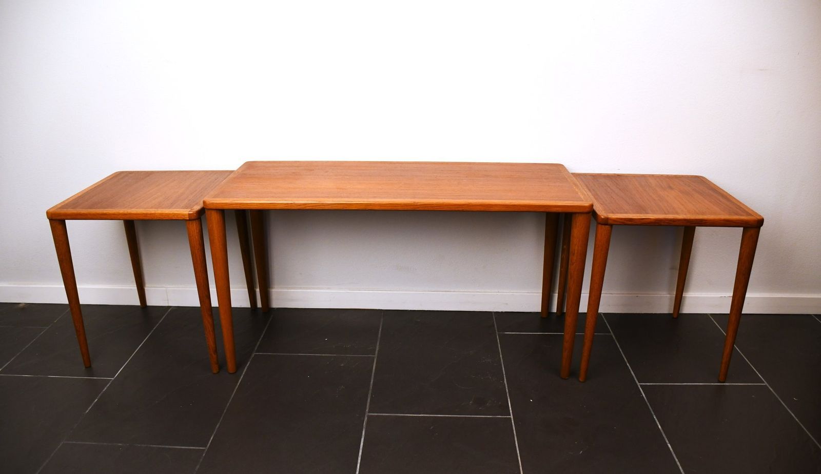 Swedish Modern Cubus Nesting Tables In Teak By Yngve Ekström For Källemo Ab, 1950s, Set Of 3 photo Furniture