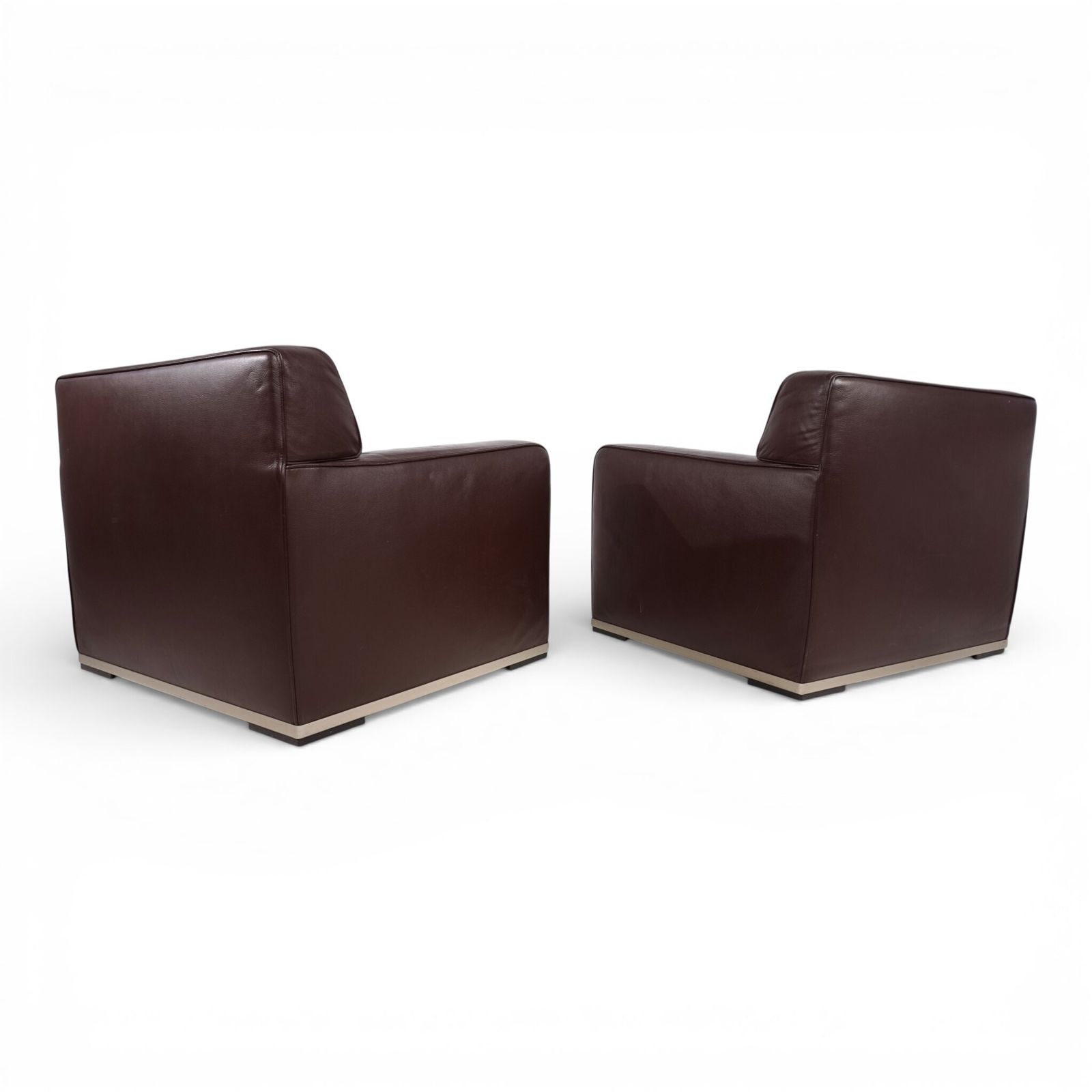 Set Of 2 B&B Italia Maxalto Apta Imprimatur Leather Armchairs By Antonio Citterio, 1999 photo 3385.0