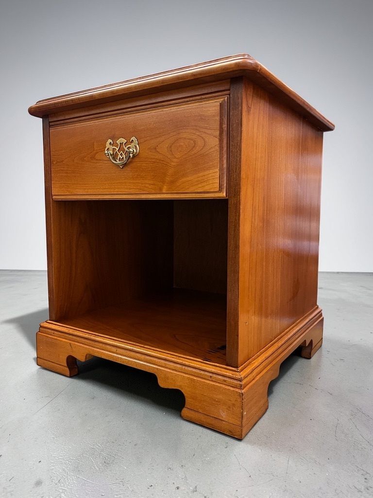 Mid Century Teak Bedside Cabinet Younger Furniture H52cm W46cm 1970s Solid Wood photo furniture