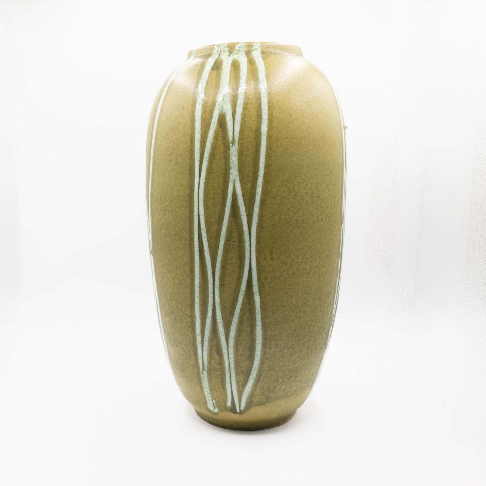 Space Age Xl Floor Vase In Green   Form 546 42   Scheurich   C1970s