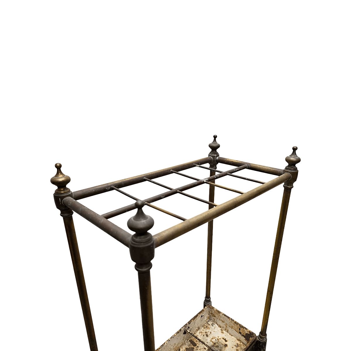 Antique English Brass Umbrella Stand, From Around 1900 photo for sale