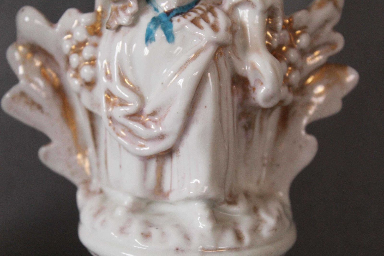 Set Of Two Antique 19th Century Porcelain Vieux Paris Candle Holder, Couple Figurine Man Woman Statue photo buy