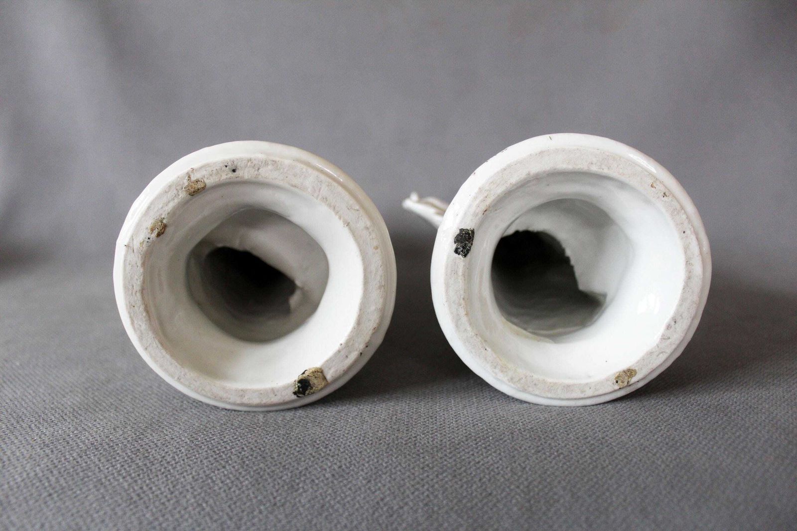 photo buy Set Of Two Antique 19th Century Porcelain Vieux Paris Candle Holder, Couple Figurine Man Woman Statue