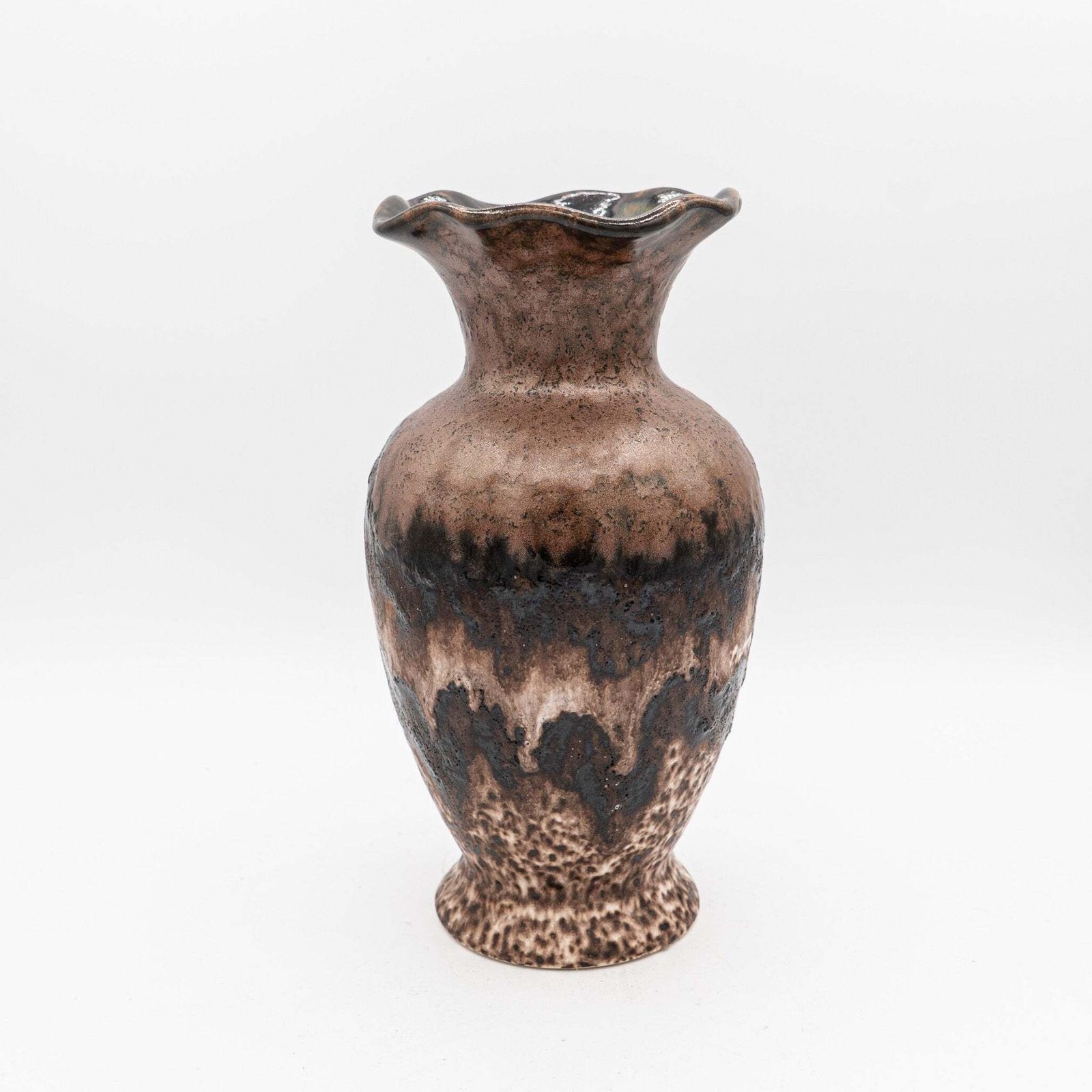 Stunning Mid Century Vase In Metallic Brown By Dümler & Breiden (1194/26), 1960s