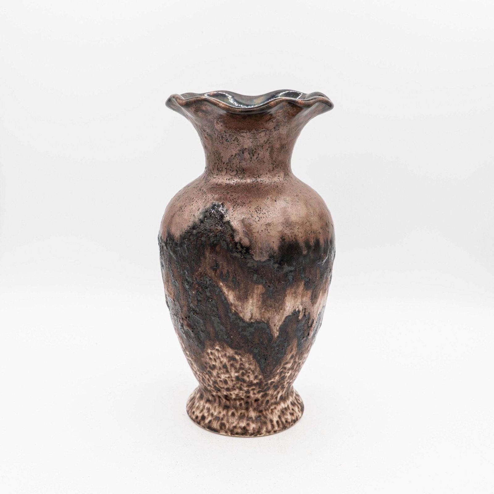 Stunning Mid Century Vase In Metallic Brown By Dümler & Breiden (1194/26), 1960s photo for sale