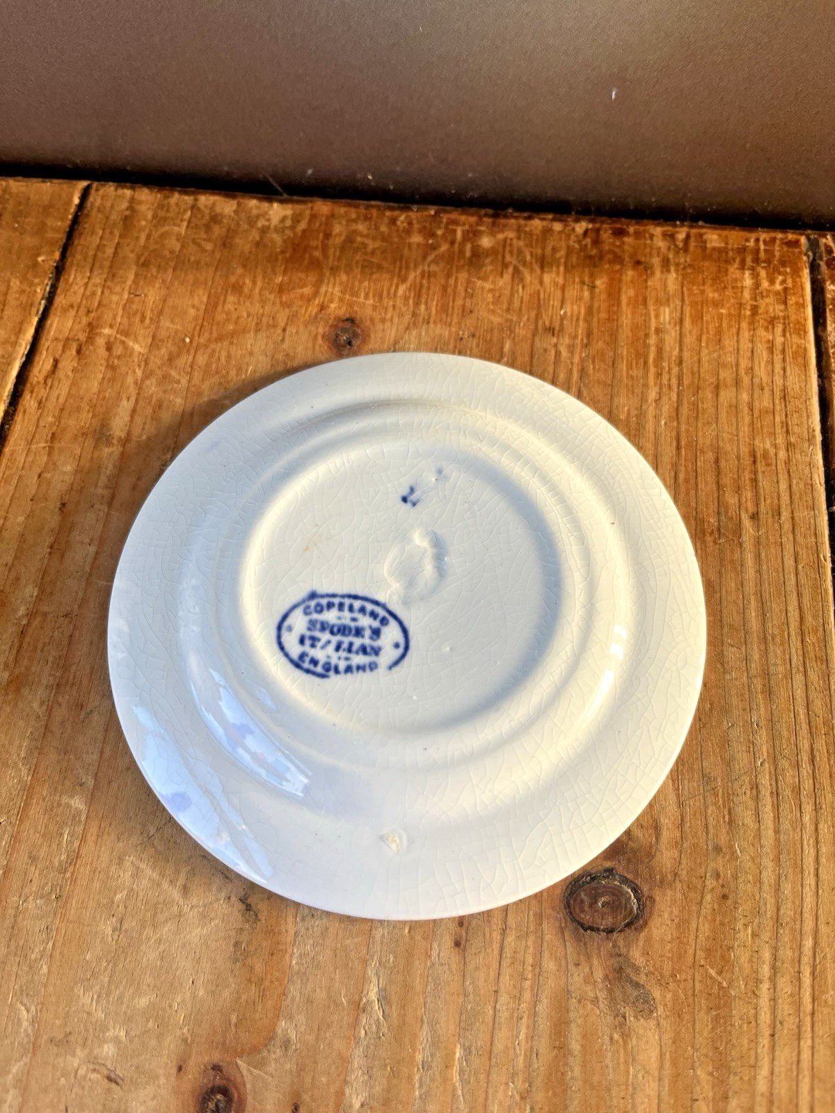 2 Rare Size Antique Copeland Spode Italian Pattern 4.25" Biscuit Plates Mini photo 80.0