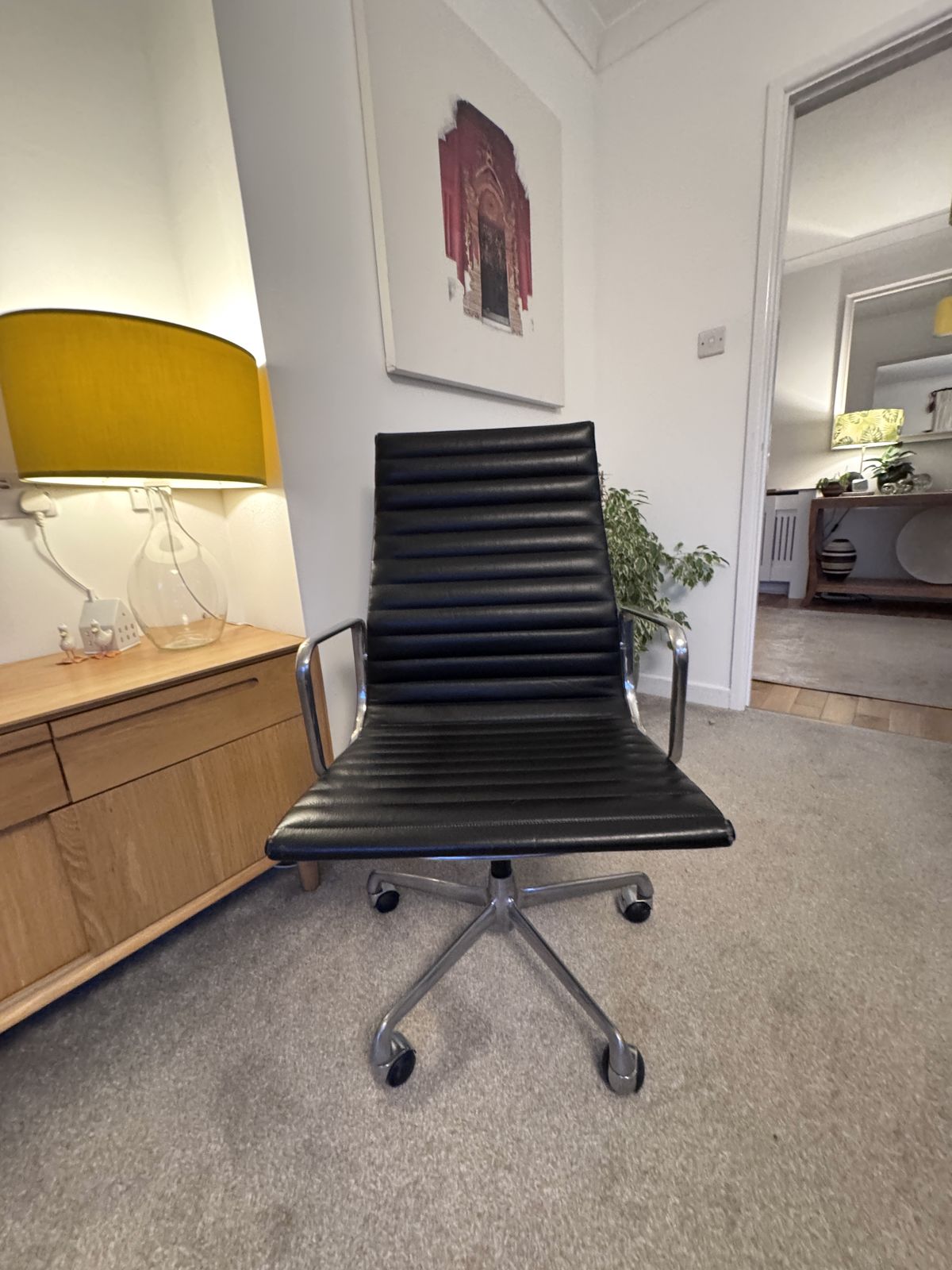 Genuine Vintage Eames Ea119 Office Chair By Icf photo vinterior