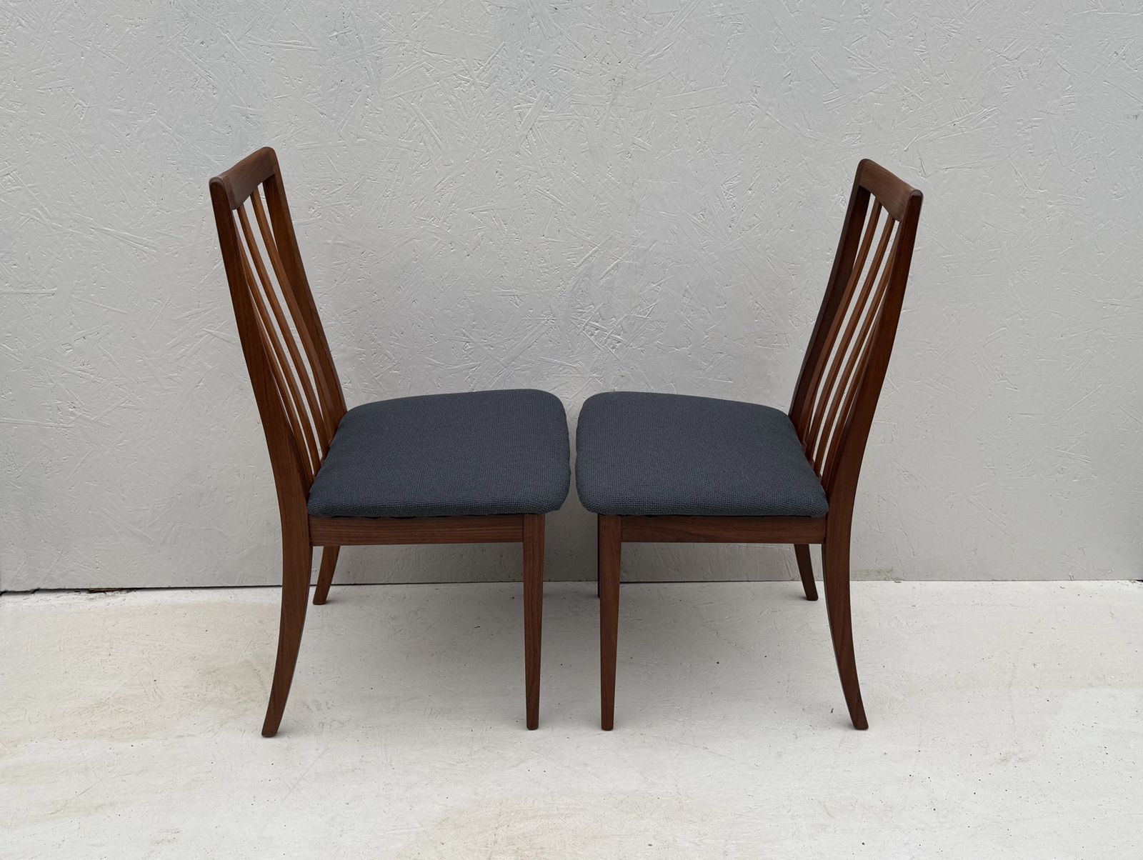 Mid Century Teak And Fabric Dining Chairs By Leslie Dandy For G Plan, 1960s, Set Of 4 photo buy