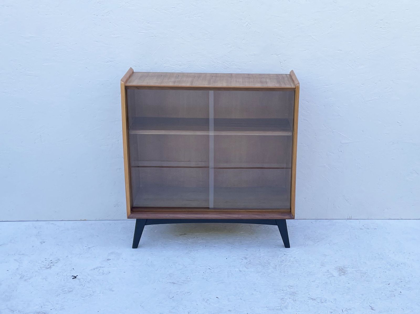 Pair Of Mid Century Glazed Display Cabinets By Wrighton, England C.1960's photo vinterior