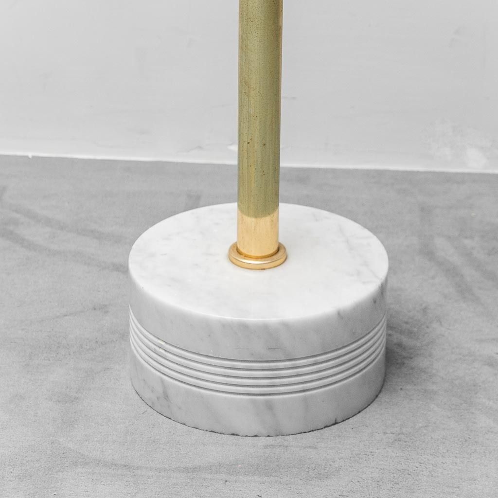 1970s Vintage Modernist Metal And Marble Base Coat Rack photo for sale