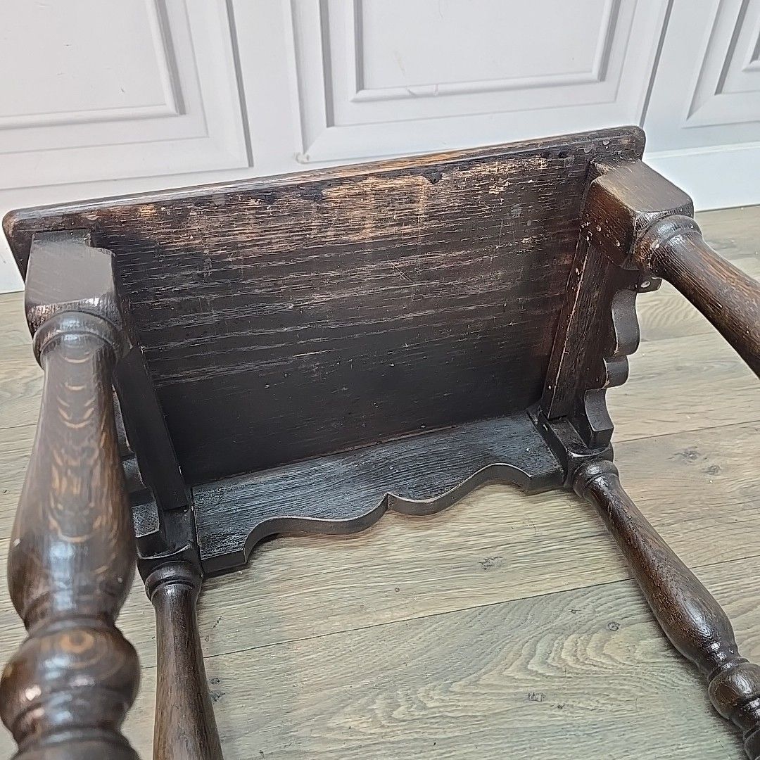 photo vintage Vintage Nest Of Tables Solid Oak Side Wooden Occasional Cc41 Utility Wartime