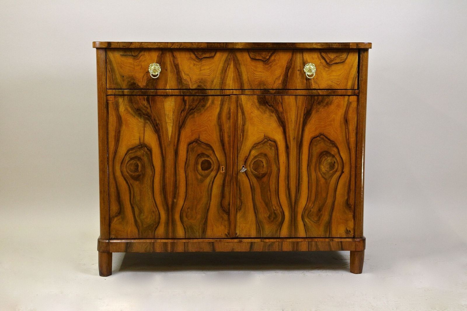 19th Century Biedermeier Walnut Commode/ Trumeau/ Dresser   Austria Circa 1840 photo furniture