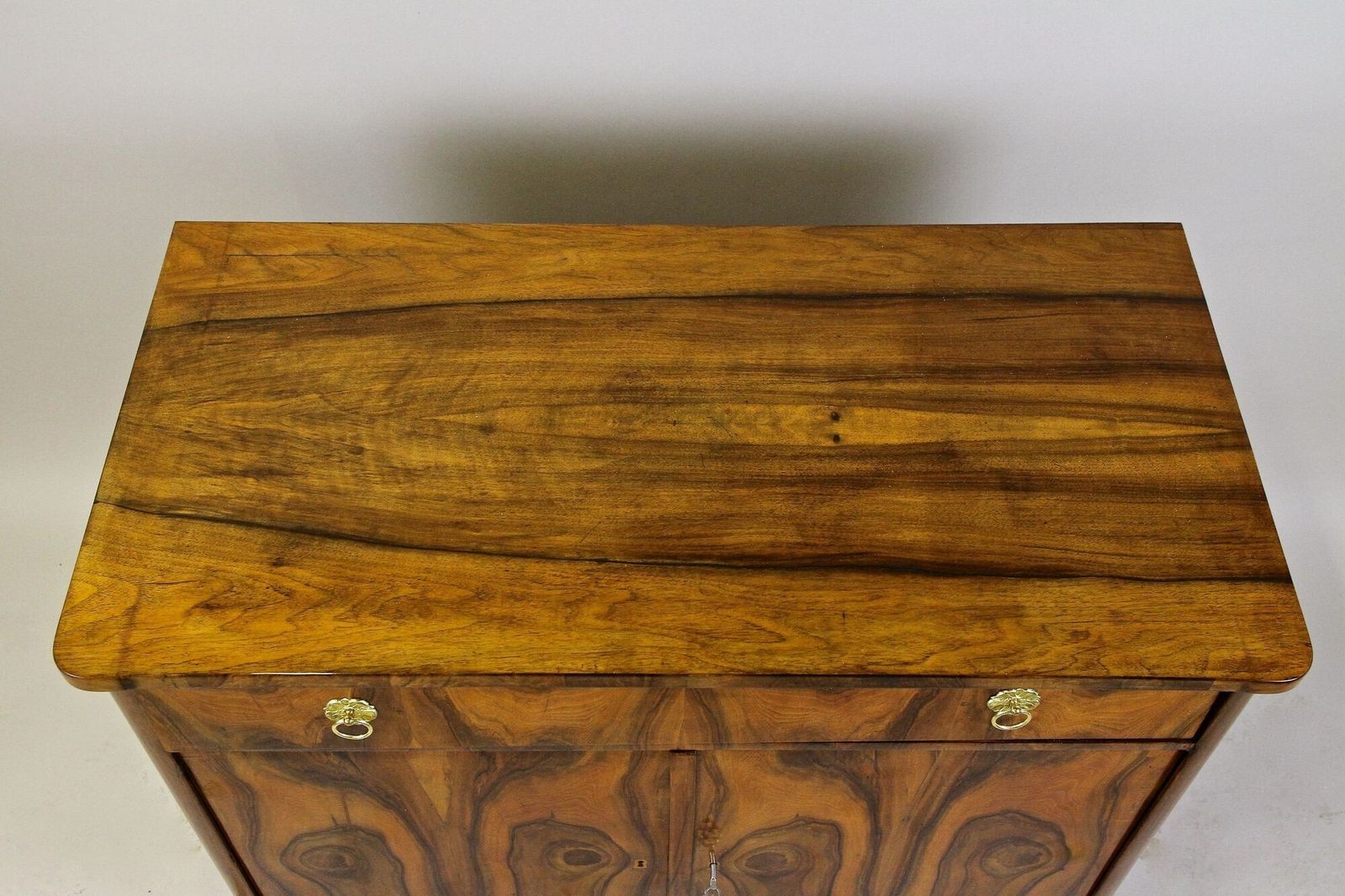19th Century Biedermeier Walnut Commode/ Trumeau/ Dresser   Austria Circa 1840 photo Furniture