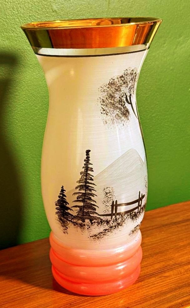French Art Nouveau Vase In The Style Of Francois Theodore Legras photo for sale