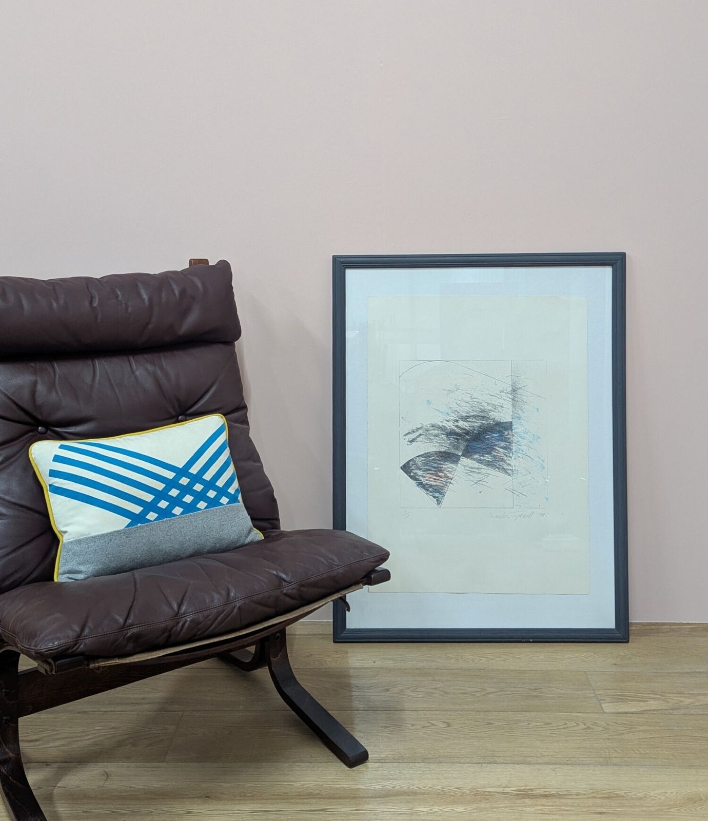 Large Limited Edition Framed Abstract Print By Charles Tyrrell, ‘Untitled’ 1981