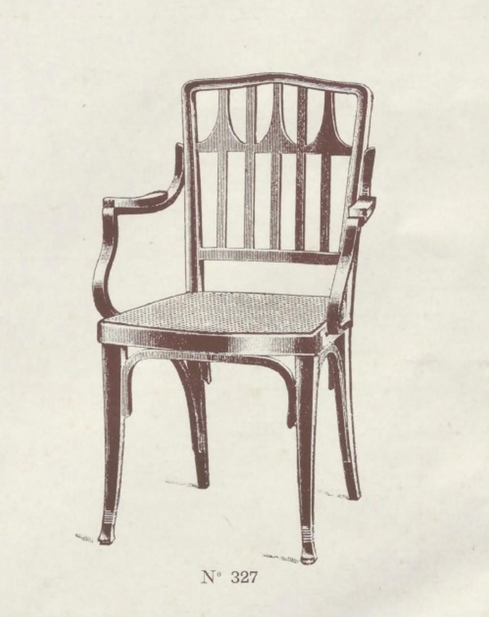 Furniture Office Chair Nr.327 By Kolo Moser For J.J.Kohn photo