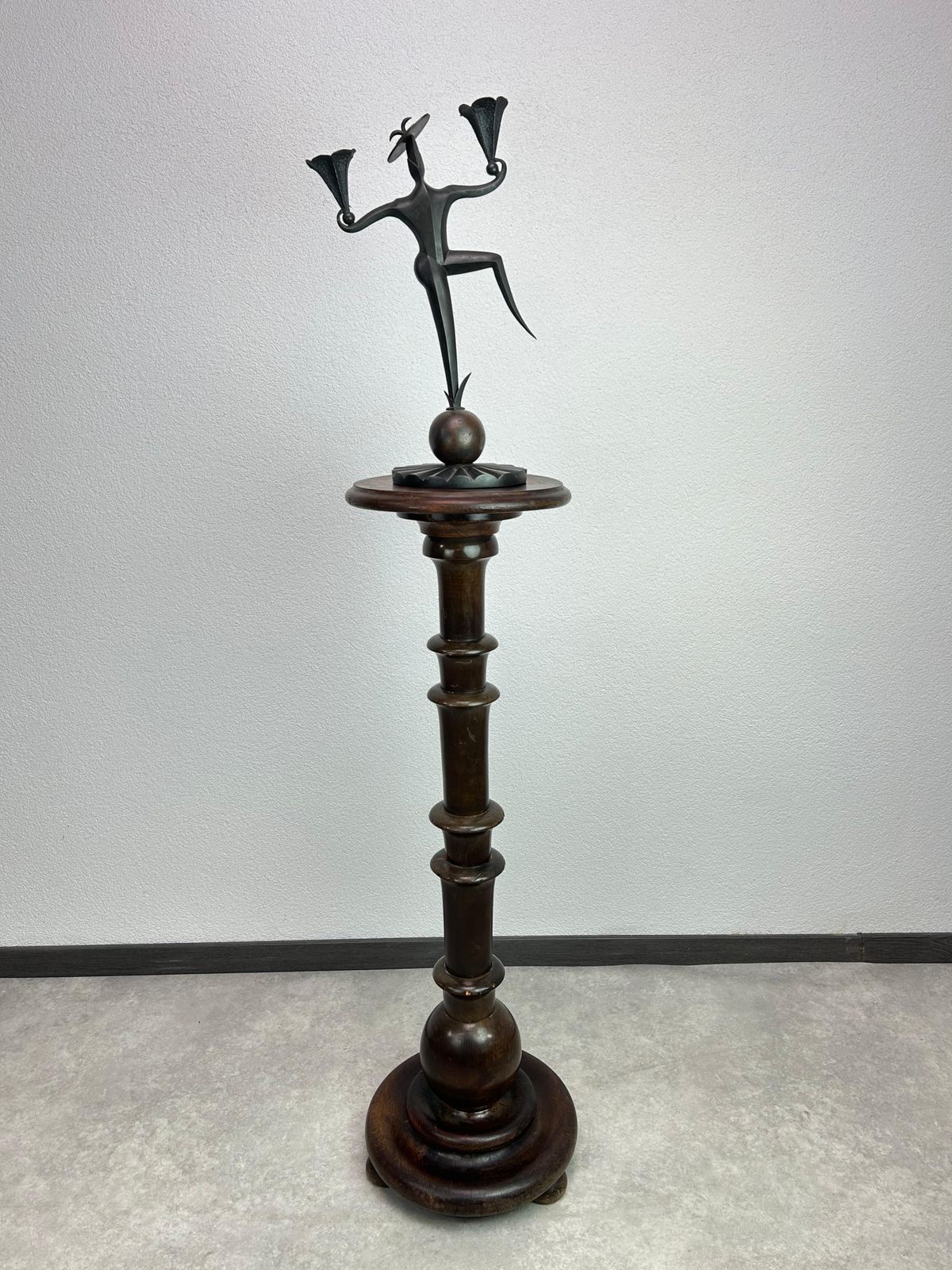 Rare Art Deco "Palm" Plant Stand – Dagobert Peche Style photo furniture