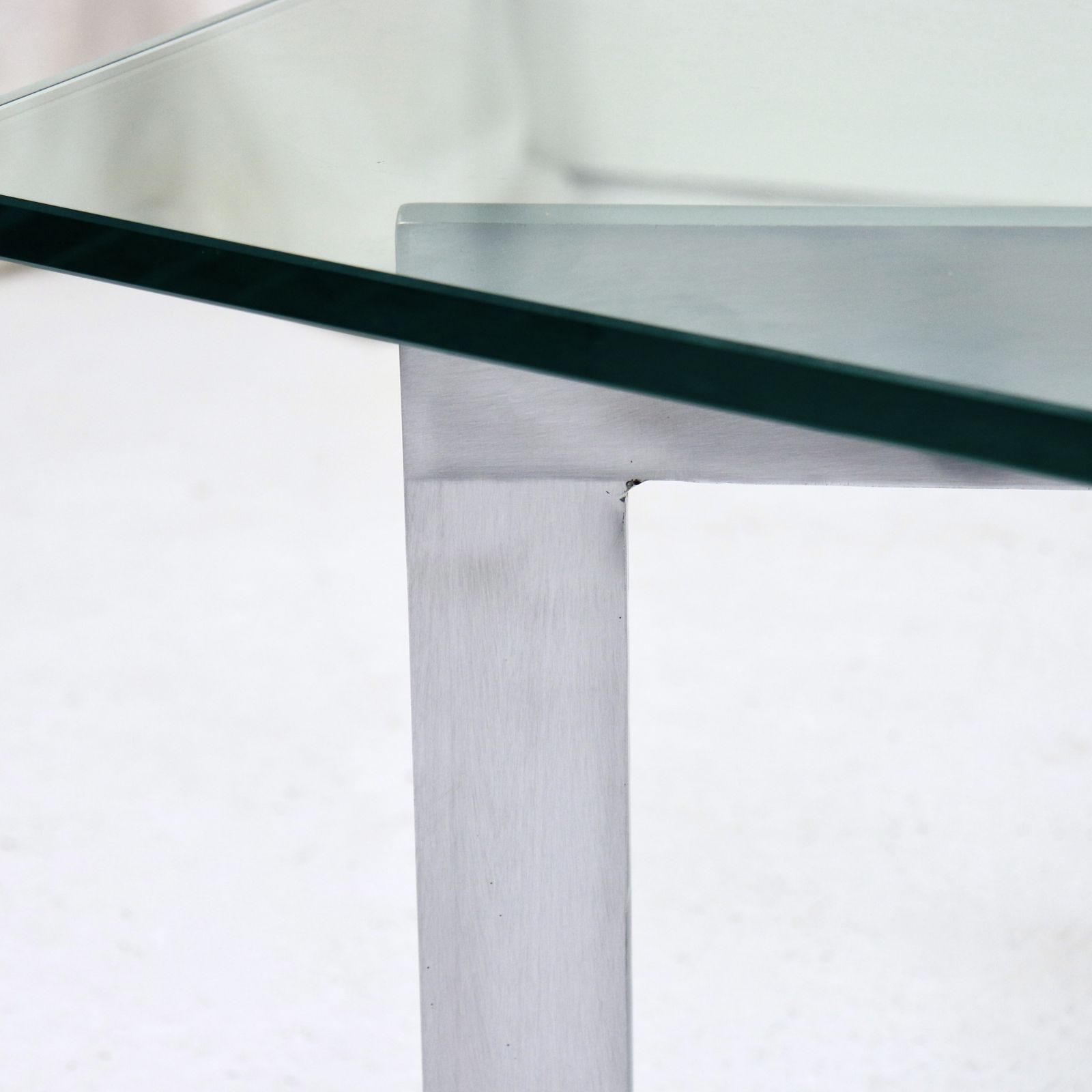 Glass & Nickel Plated Steel Coffee Table, 1980s–90s photo buy