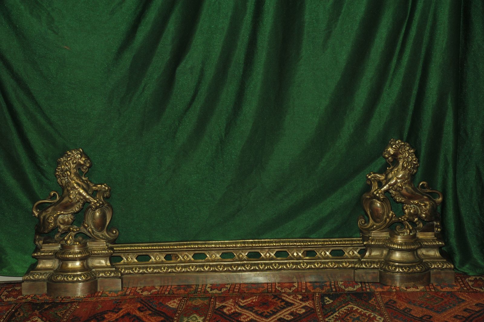 An Antique French Louis XV Style Fireplace Fender photo furniture