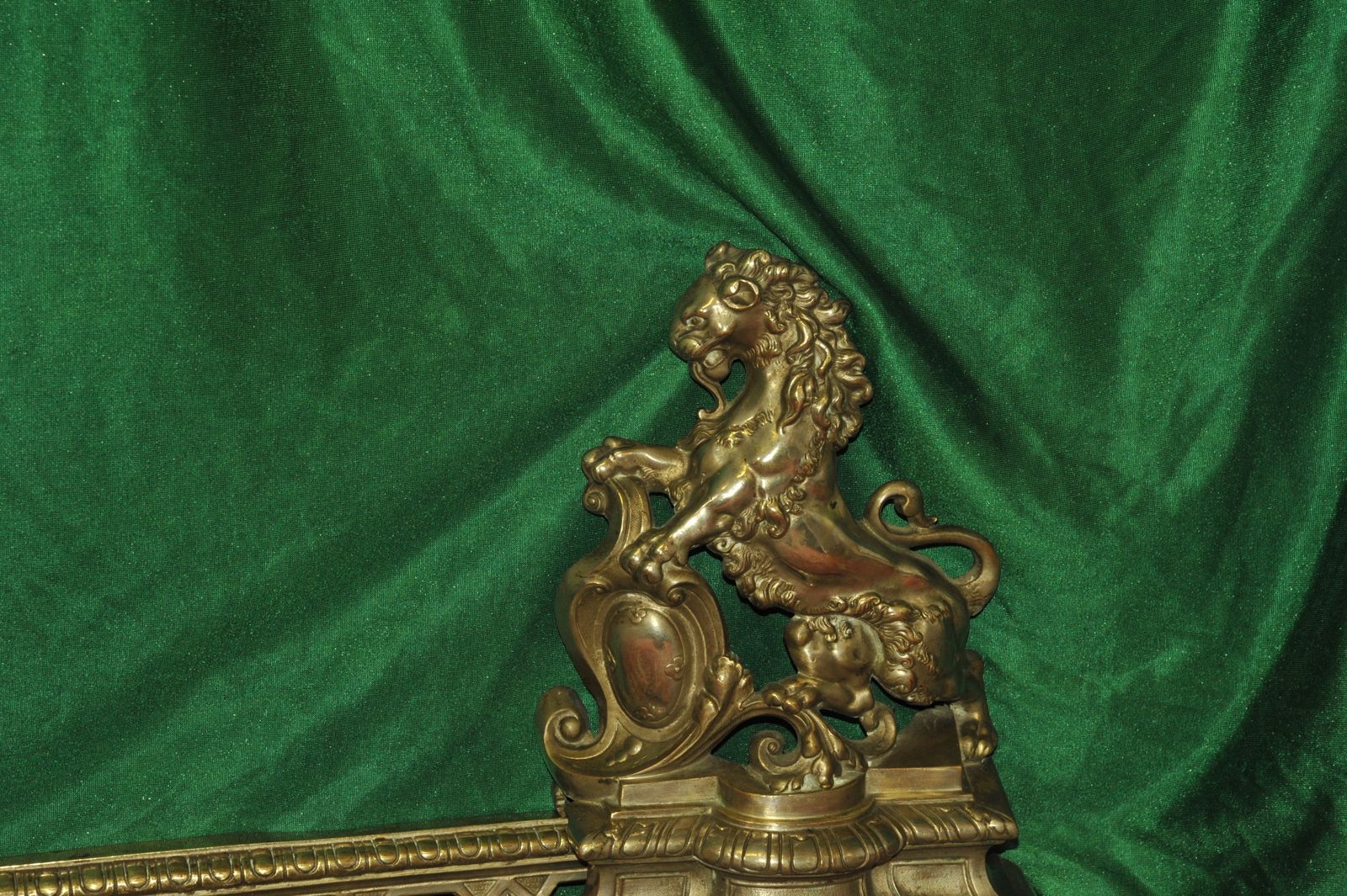 An Antique French Louis XV Style Fireplace Fender photo vintage