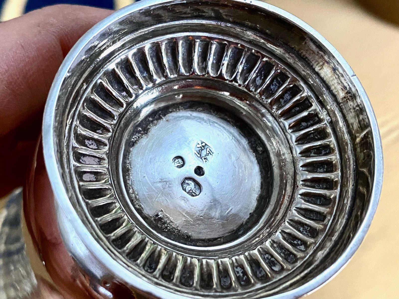 Antique 1798 1809 French Silver 950/1000 Timbale Beaker Tulip Cup Moselle, Lorraine 104g photo Home Decor