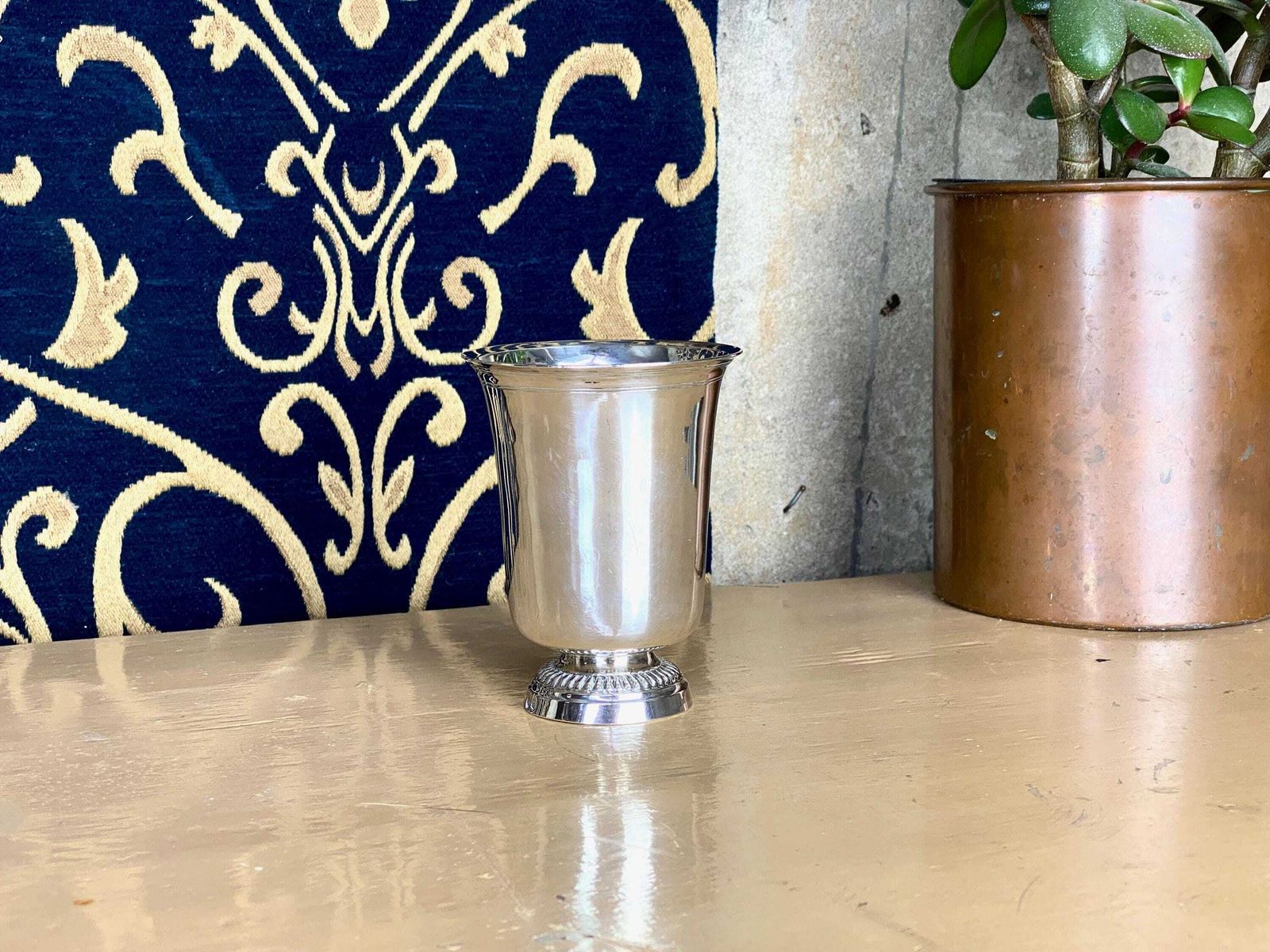 photo furniture Antique 1798 1809 French Silver 950/1000 Timbale Beaker Tulip Cup Moselle, Lorraine 104g