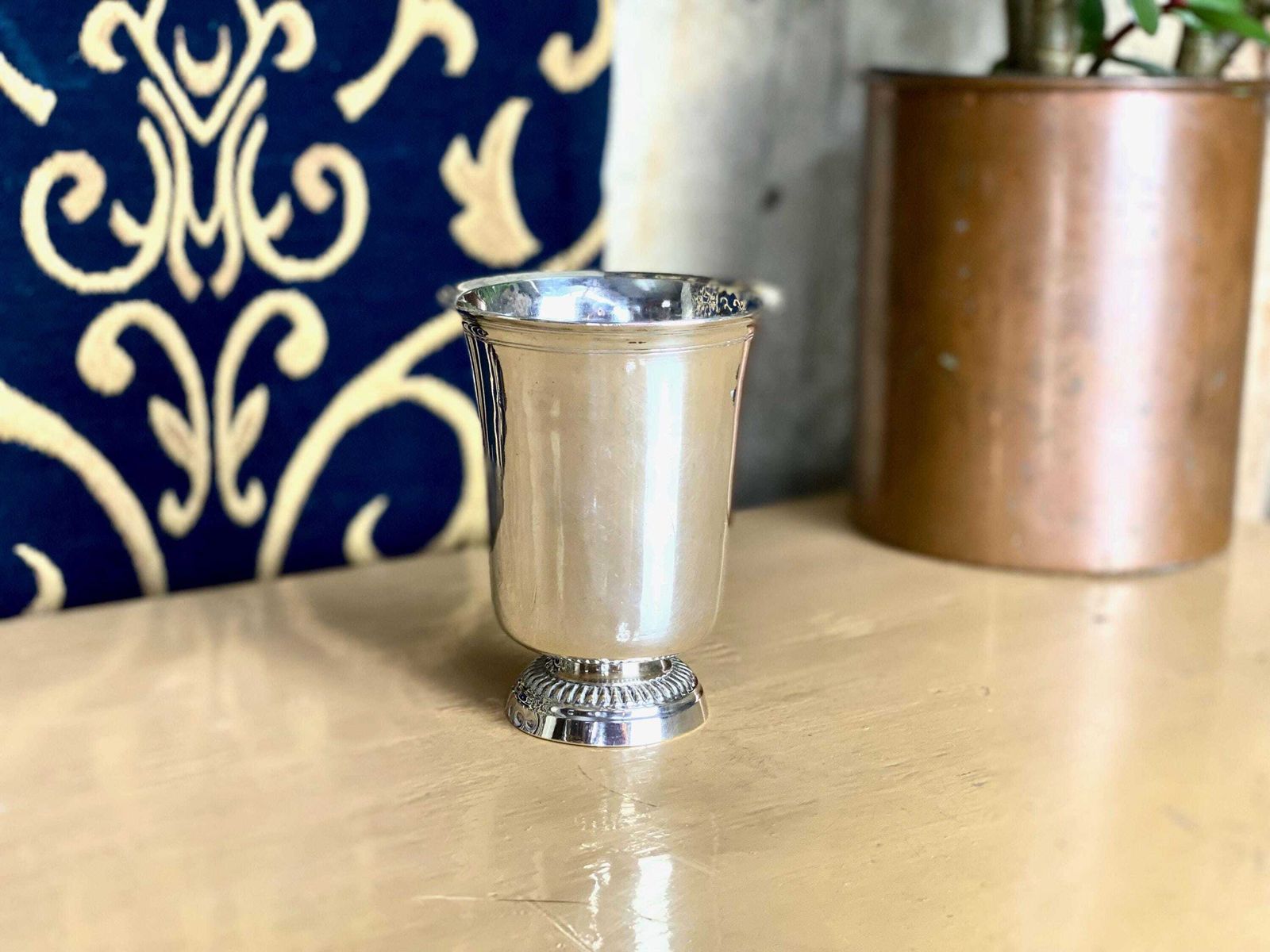 photo for sale Antique 1798 1809 French Silver 950/1000 Timbale Beaker Tulip Cup Moselle, Lorraine 104g