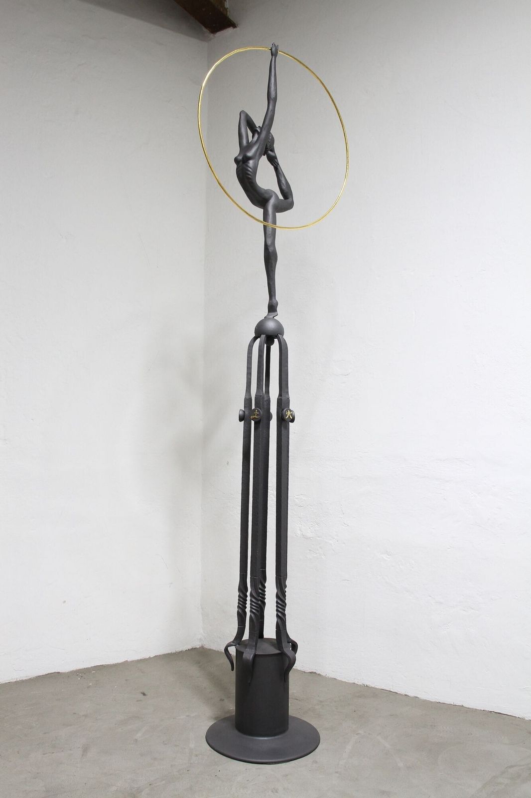 Art 21st Century Metal Sculpture   Dance Of The Elements   Art Deco Style, At 2020 photo