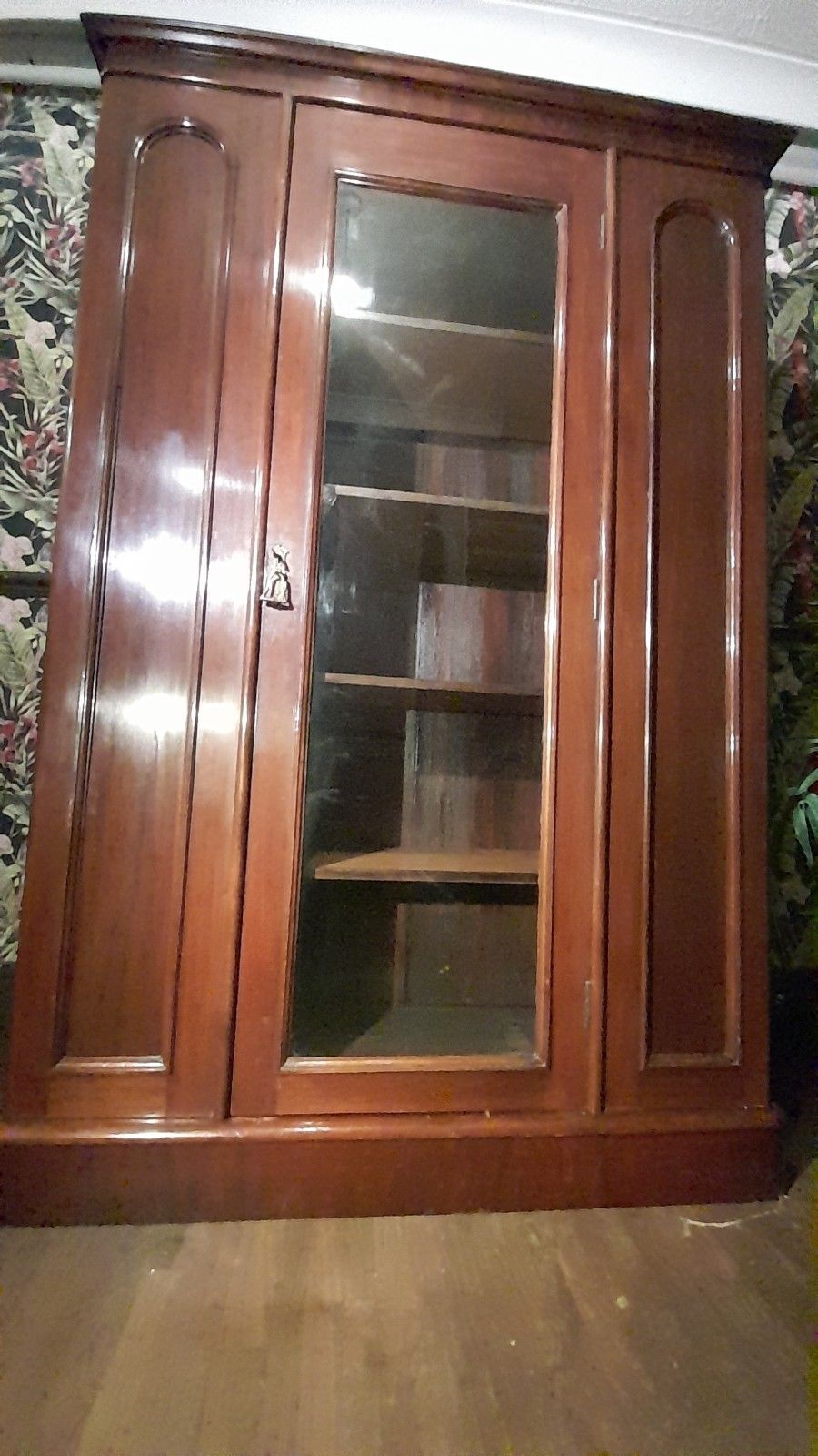 Superb Victorian Tall Bookcase With 1 Glazed Door And 4 Internal Shelves photo furniture