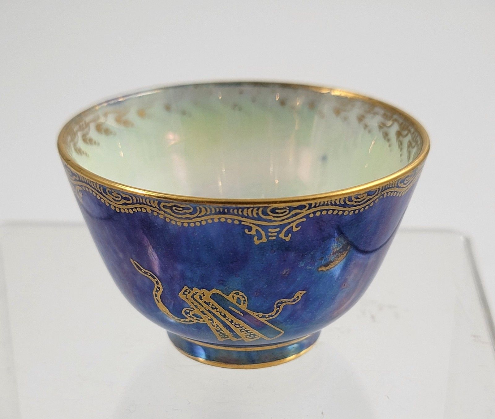 Daisy Makeig Jones Wedgwood Blue Lustre Dragon Miniature Cup, C.1915 photo for sale