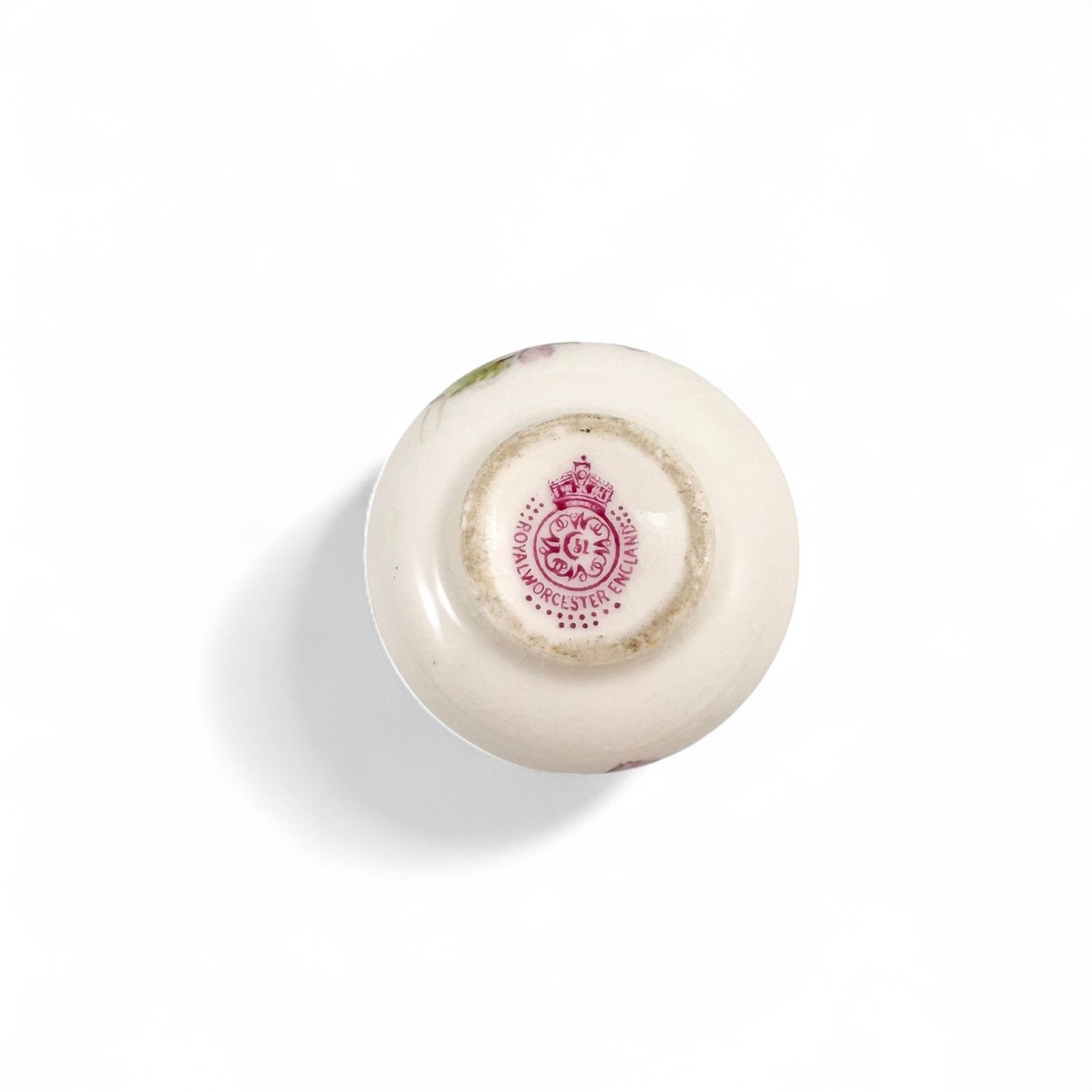 photo vinterior Antique Royal Worcester Hand Painted Porcelain Pill Boxes Pair 1899, 1915