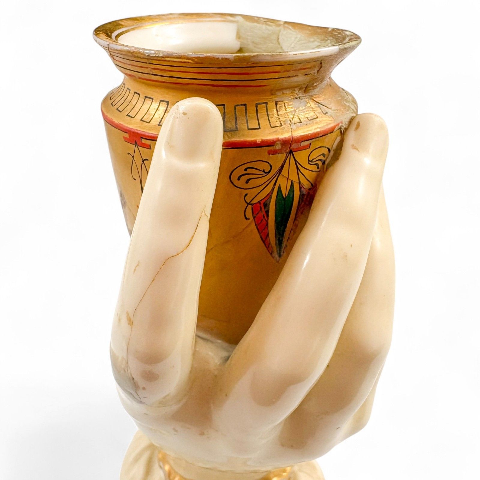 photo vintage Rare Antique Early Victorian Royal Worcester Mrs Hadley’s Hand Figurine 1865