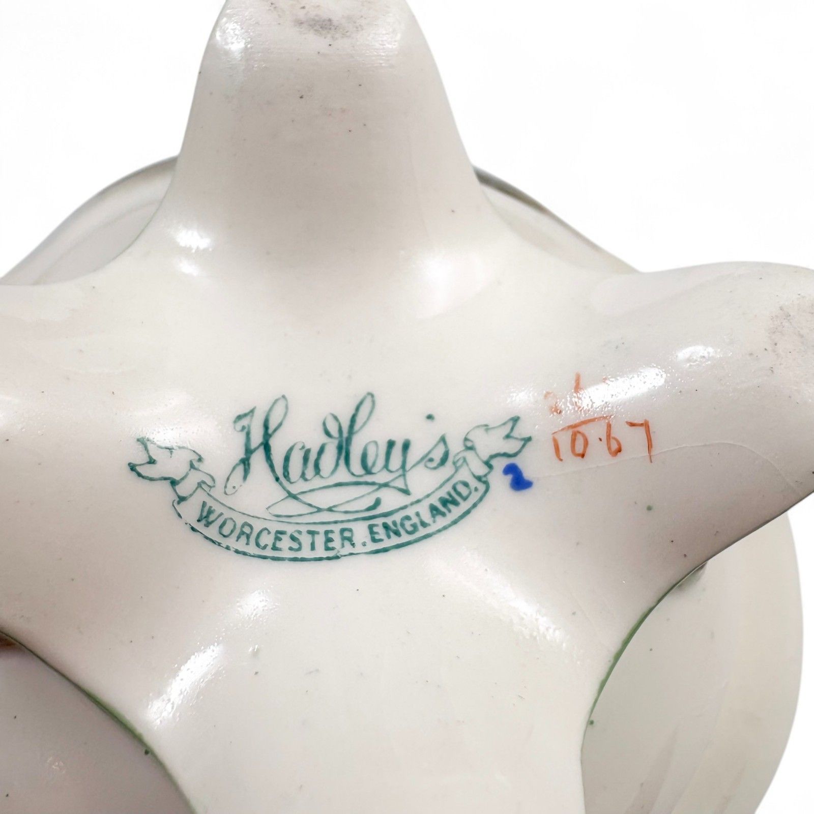 Antique Art Nouveau Hadley’s Worcester Porcelain Rose Bowl Vase C. 1900 photo vintage