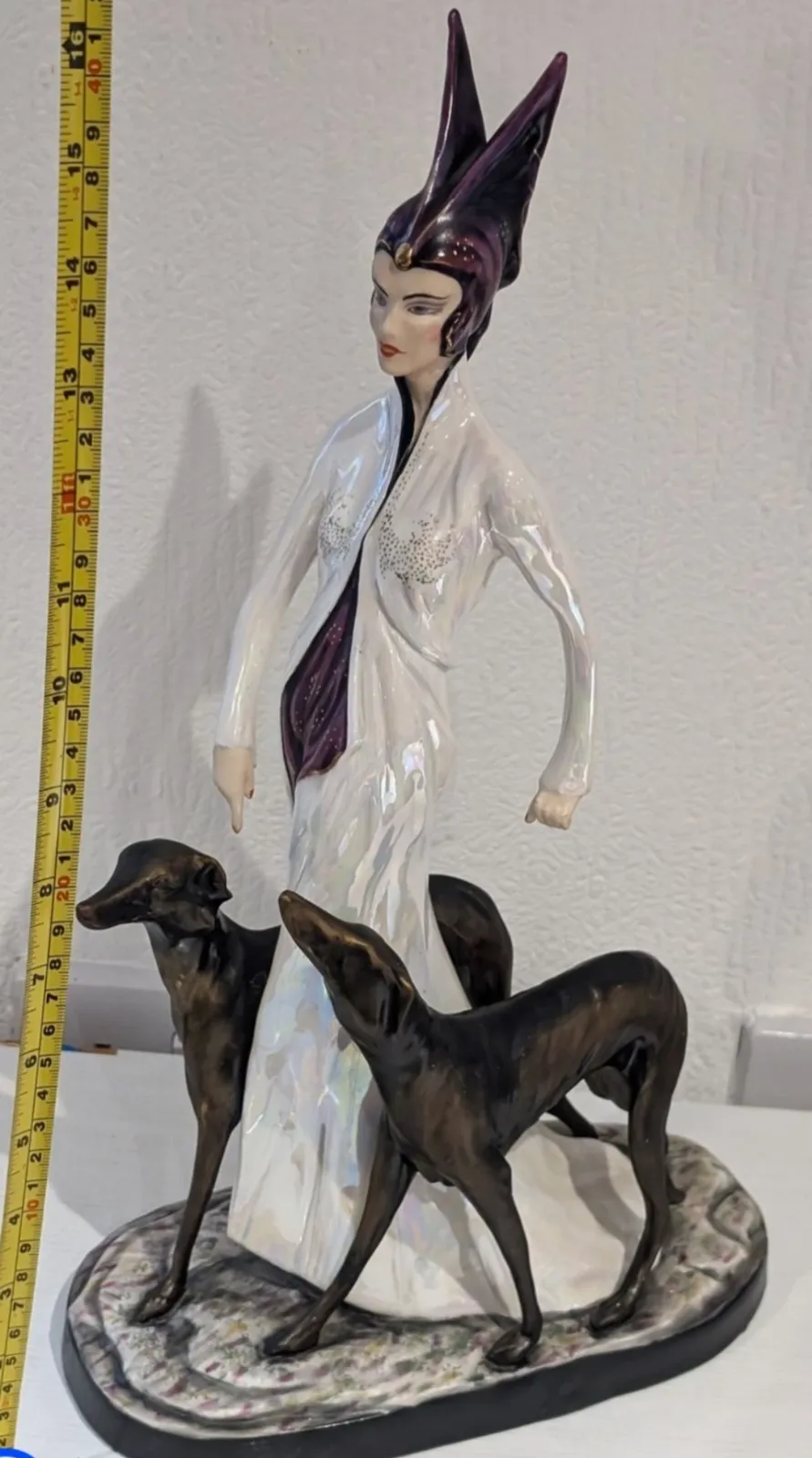 Michael Sutty "Diana With Dogs" Limited Edition Sculpture Exceptional Condition!