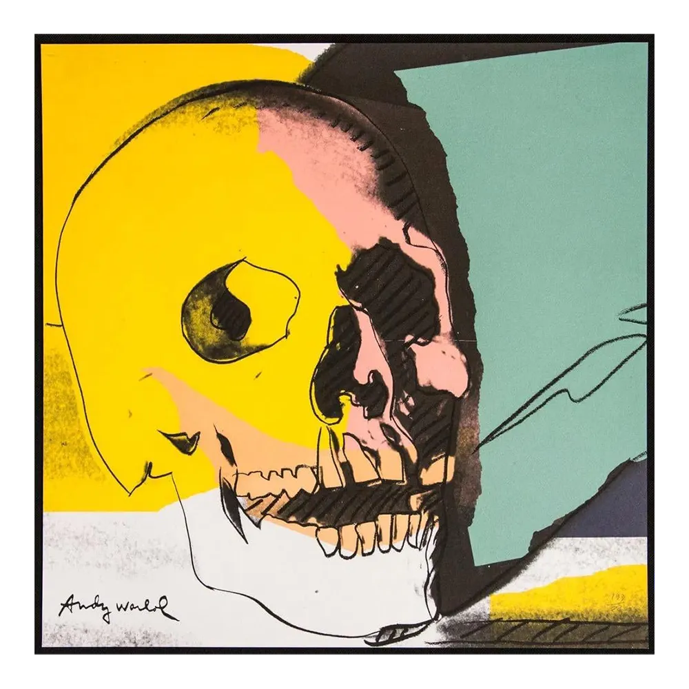 1986 Carnegie Museum Of Art After Andy Warhol "Skull" Lithograph