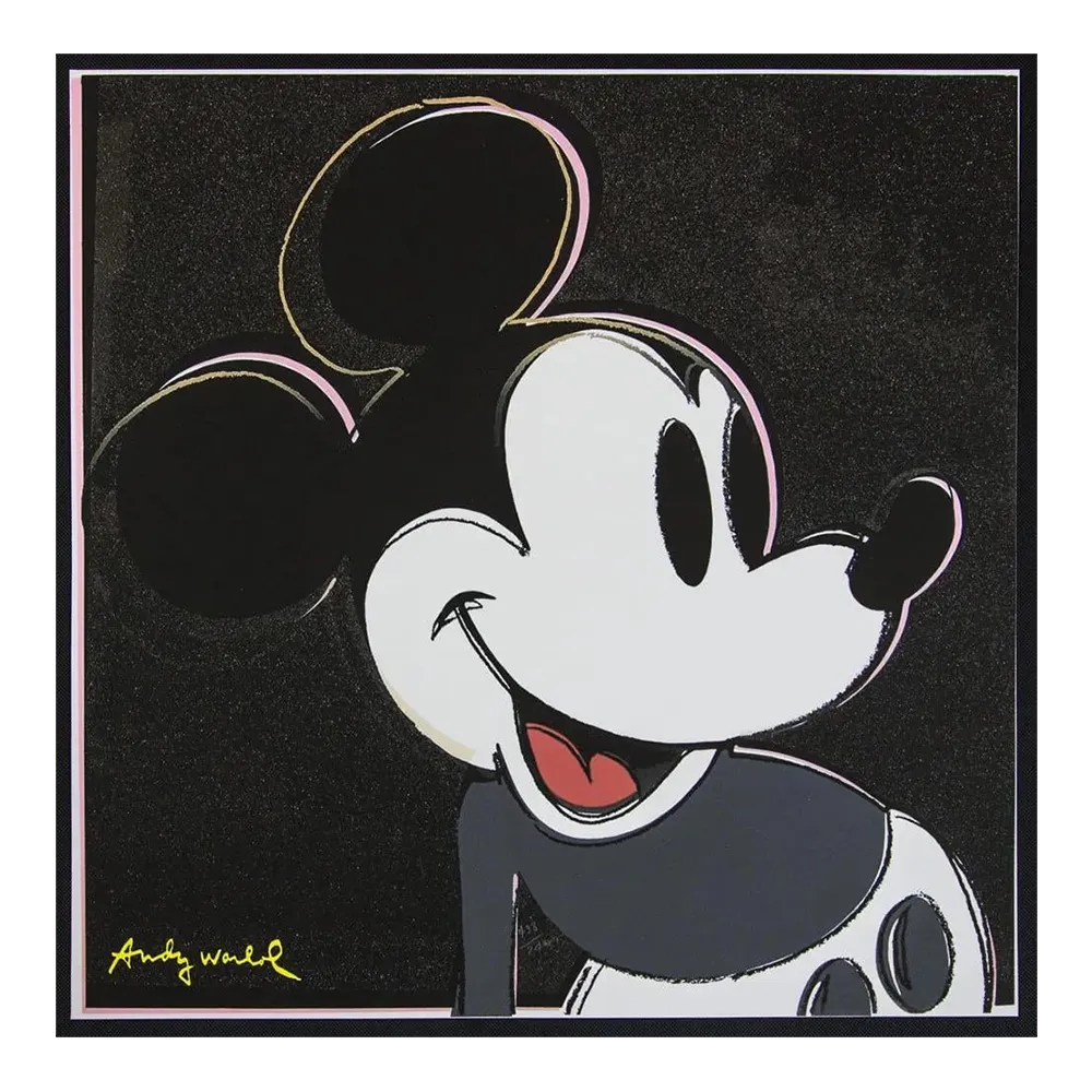 1986 Carnegie Museum Of Art After Andy Warhol "Mickey Mouse" Lithograph
