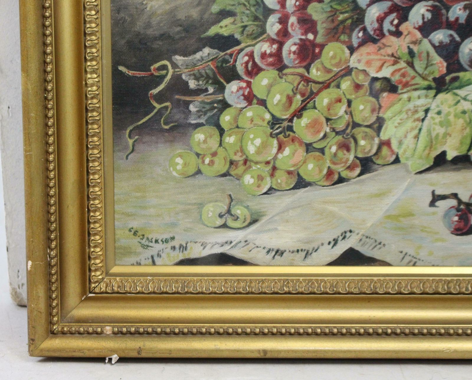Pair Of Signed Still Life Paintings Oil On Canvas photo 495.0